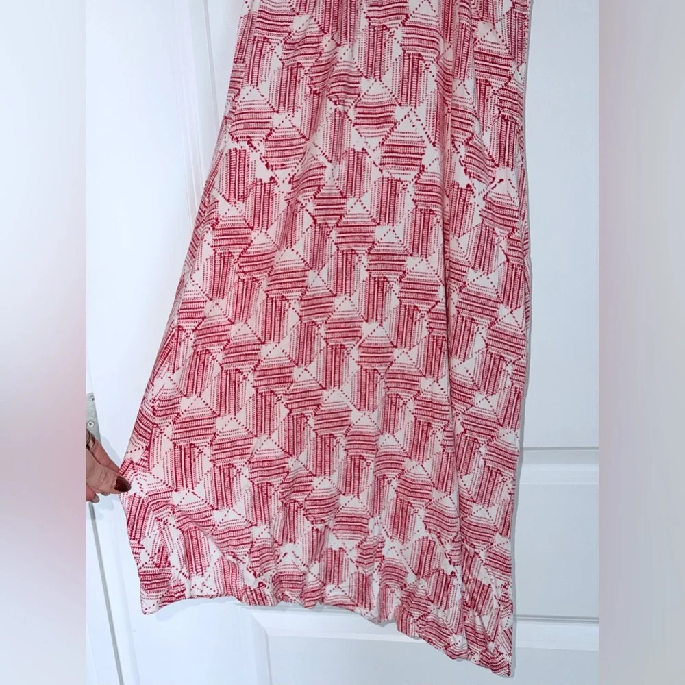 Tart Collection Red and White Patterned Sleeveless Dress